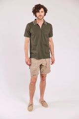 Sebago Ketch Performance Polo Pique T-shirt Herre - Dark Sage -