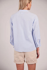 Sebago Seersucker Blouse Bluse Dame -