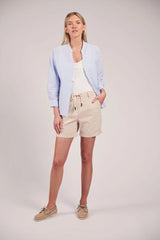 Sebago Seersucker Blouse Bluse Dame -