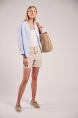 Sebago Seersucker Blouse Bluse Dame -