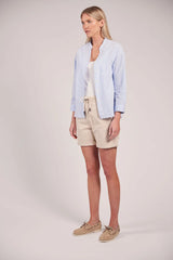 Sebago Seersucker Blouse Bluse Dame -