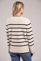 Sebago Bea Striped Knit Sweater Striktrøje Dame -