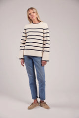 Sebago Bea Striped Knit Sweater Striktrøje Dame -