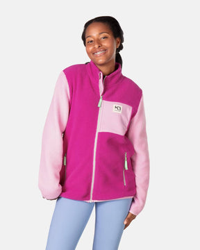 Kari Traa Røthe Midlayer Fleecejakke Junior - Fucha - Fucha