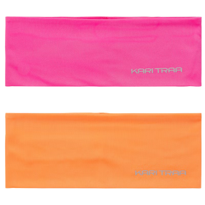Kari Traa Nora Headband Pandebånd 2-pak - Berry Pink - Berry Pink One-size