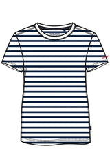 Sebago Striped Slub Tee T-shirt Herre - Navy/White - Navy White