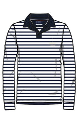 Sebago French Stripe Rugger Sweater Herre - White/Navy - White Navy