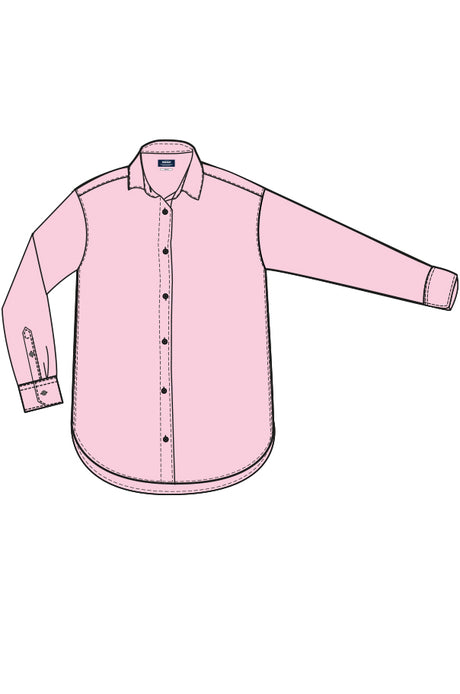 Sebago Linen Blend Blouse Skjortebluse Dame - Blossom - Blossom