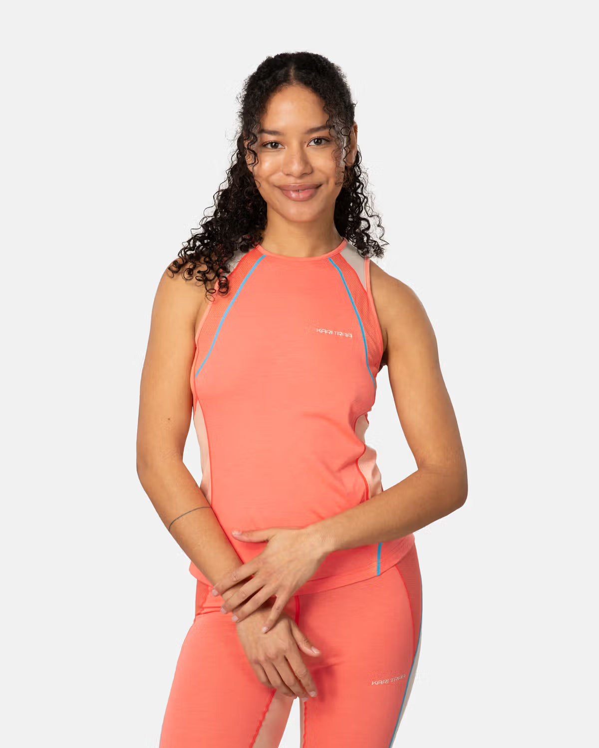 Kari Traa Alma Tank Dame - Coral - Coral
