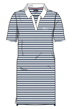 Sebago French Stripe Dress Kjole - White/Navy - White Navy