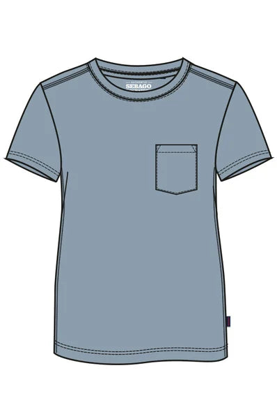 Sebago Slub Pocket Tee T-shirt Herre - Stone Grey - Stone Grey