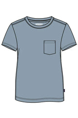 Sebago Slub Pocket Tee T-shirt Herre - Stone Grey - Stone Grey