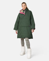 Kari Traa Malene Cape Frakke Dame - Thyme Green -