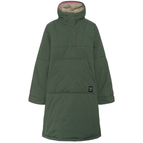 Kari Traa Malene Cape Frakke Dame - Thyme Green -