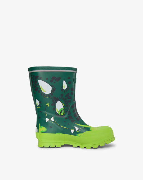 Viking Jolly Print Rubber Boots Gummistøvler Børn - Bottle Green/Multi -