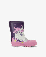 Viking Jolly Print Rubber Boots Gummistøvler Børn - Purple/Multi -