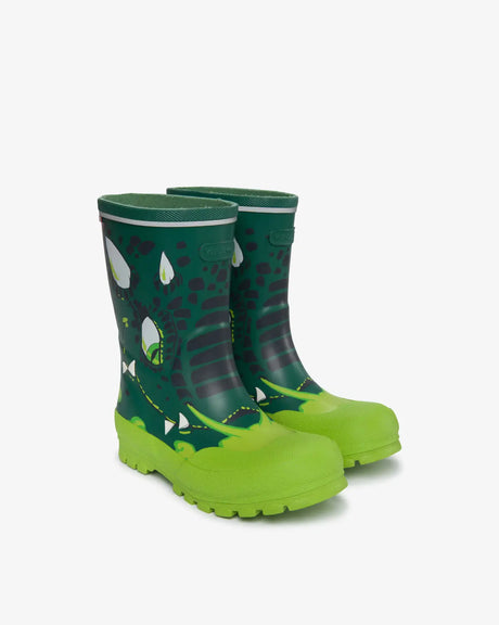 Viking Jolly Print Rubber Boots Gummistøvler Børn - Bottle Green/Multi -