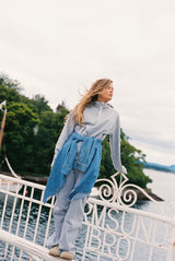 Kari Traa Synne Wide Leg Pants - Light Grey Melange -