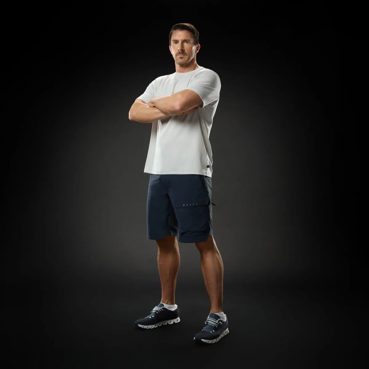 Musto Men's Evo Crew Sunblock Short-Sleeve T-shirt Herre - Navy -