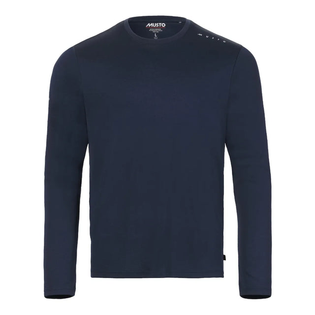 Musto Men's Evo Crew Sunblock Long-Sleeve T-shirt Herre - Navy - Navy