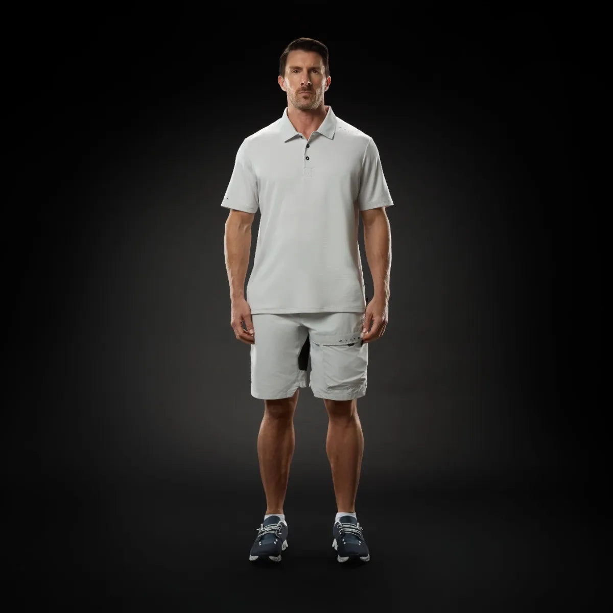 Musto Men's Evo Crew Sunblock Short-Sleeve Polo T-shirt Herre - Navy -