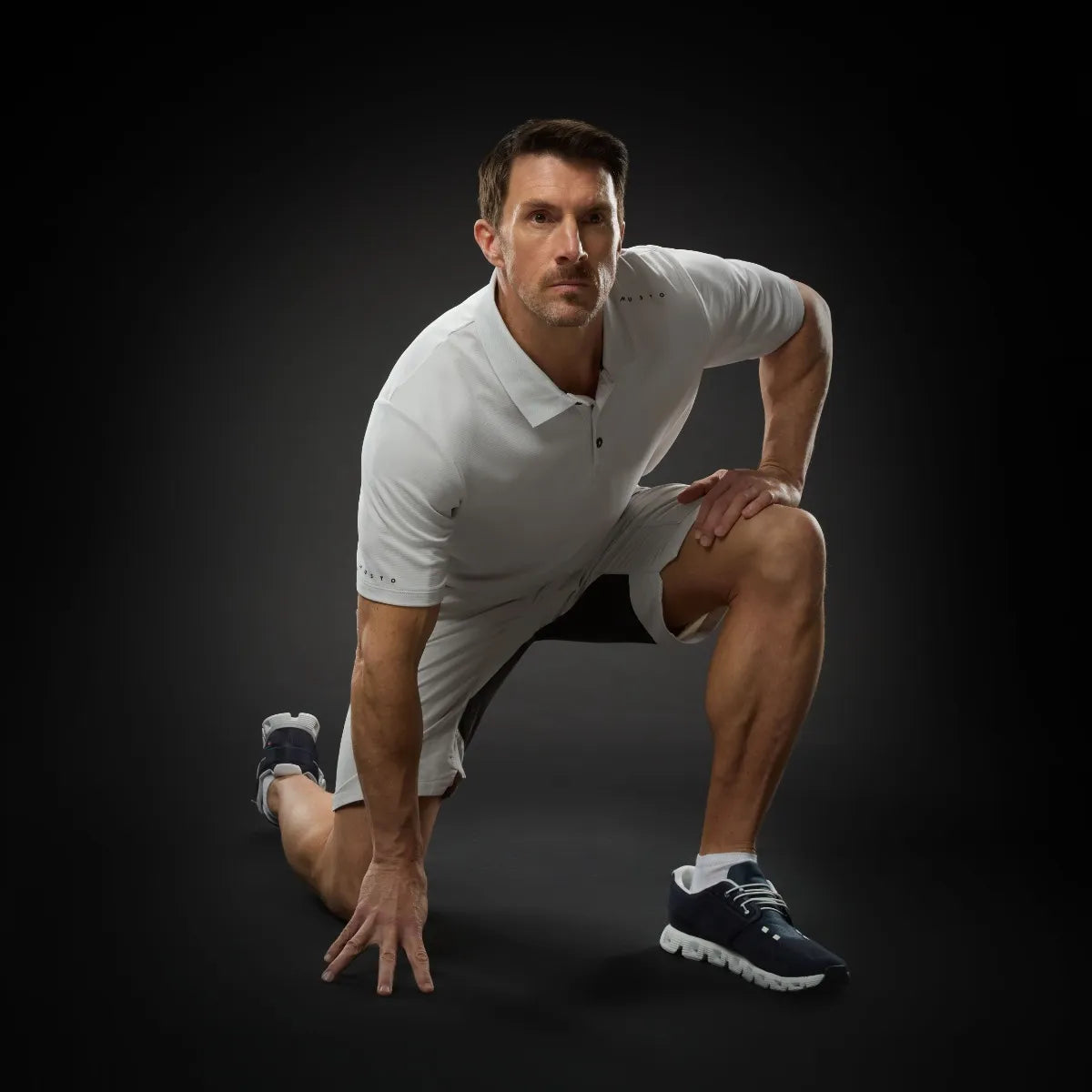 Musto Men's Evo Crew Sunblock Short-Sleeve Polo T-shirt Herre - Navy -