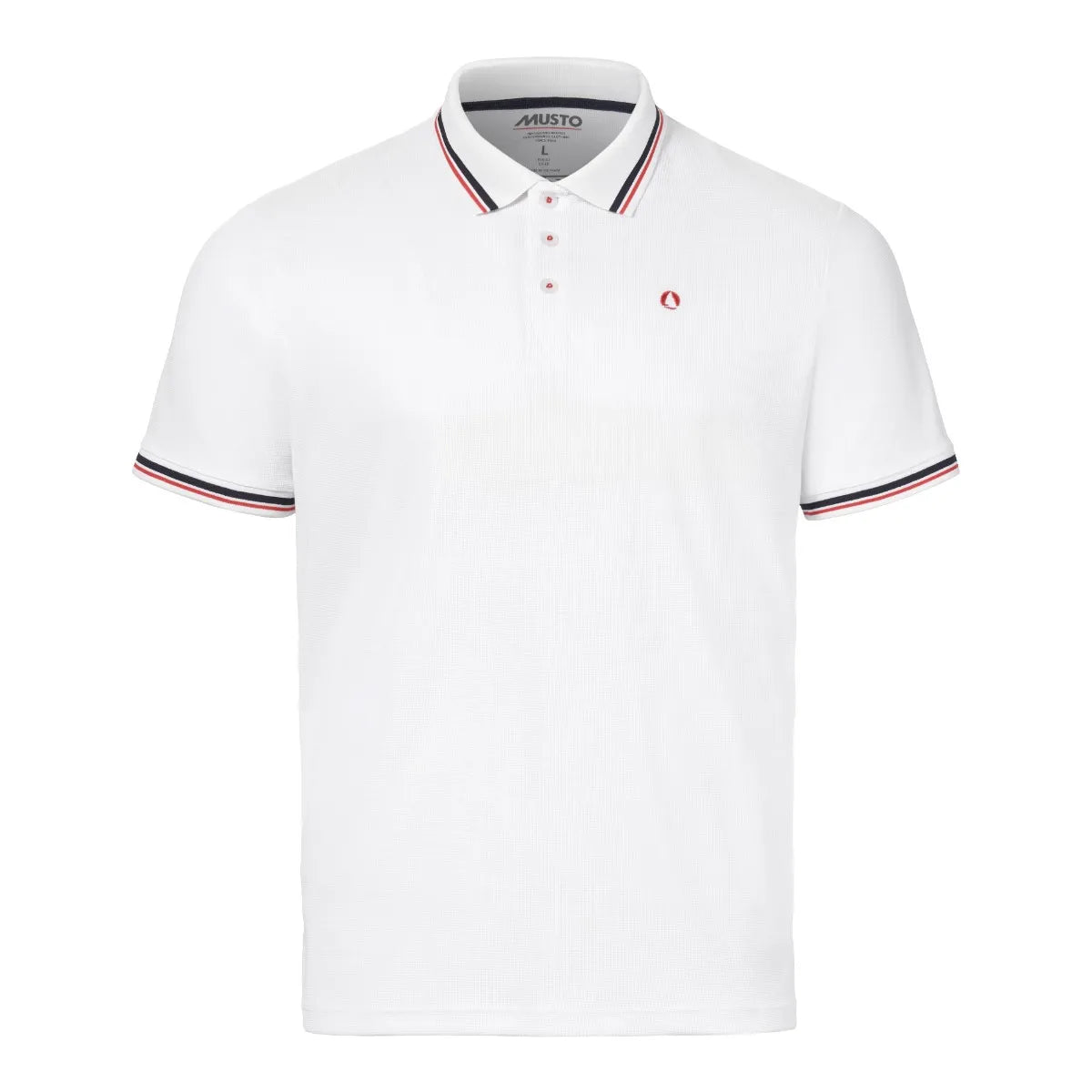 Musto Men's Evo Pro Lite Short-Sleeve Polo 2.0 Polo T-shirt Herre - White - White
