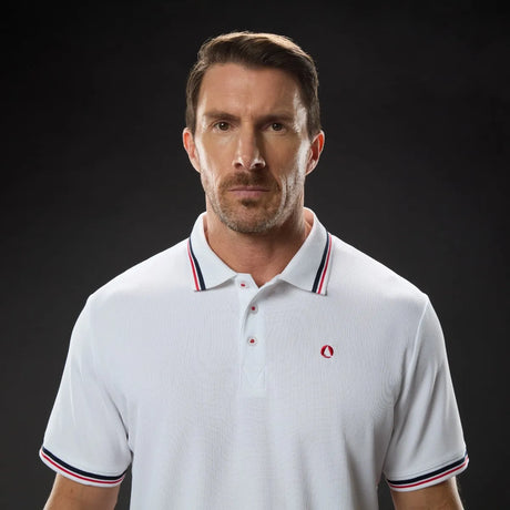 Musto Men's Evo Pro Lite Short-Sleeve Polo 2.0 Polo T-shirt Herre - White -