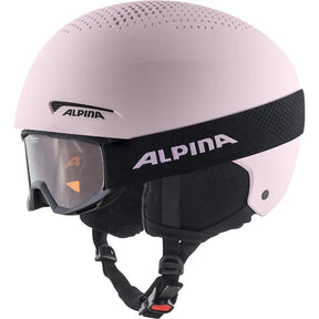 Alpina Zupo Set (+Piney) Børneskihjelm med briller - Light-Rose Matt - Light-Rose Matt