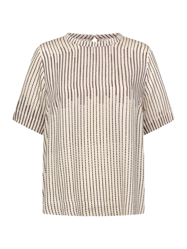 Redgreen Woman Addie Print Bluse Dame - Plum Pattern - Plum Pattern