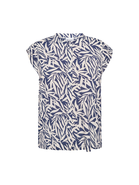 Redgreen Woman Allie Bluse Dame - Navy Pattern -