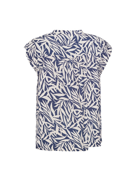 Redgreen Woman Allie Bluse Dame - Navy Pattern -
