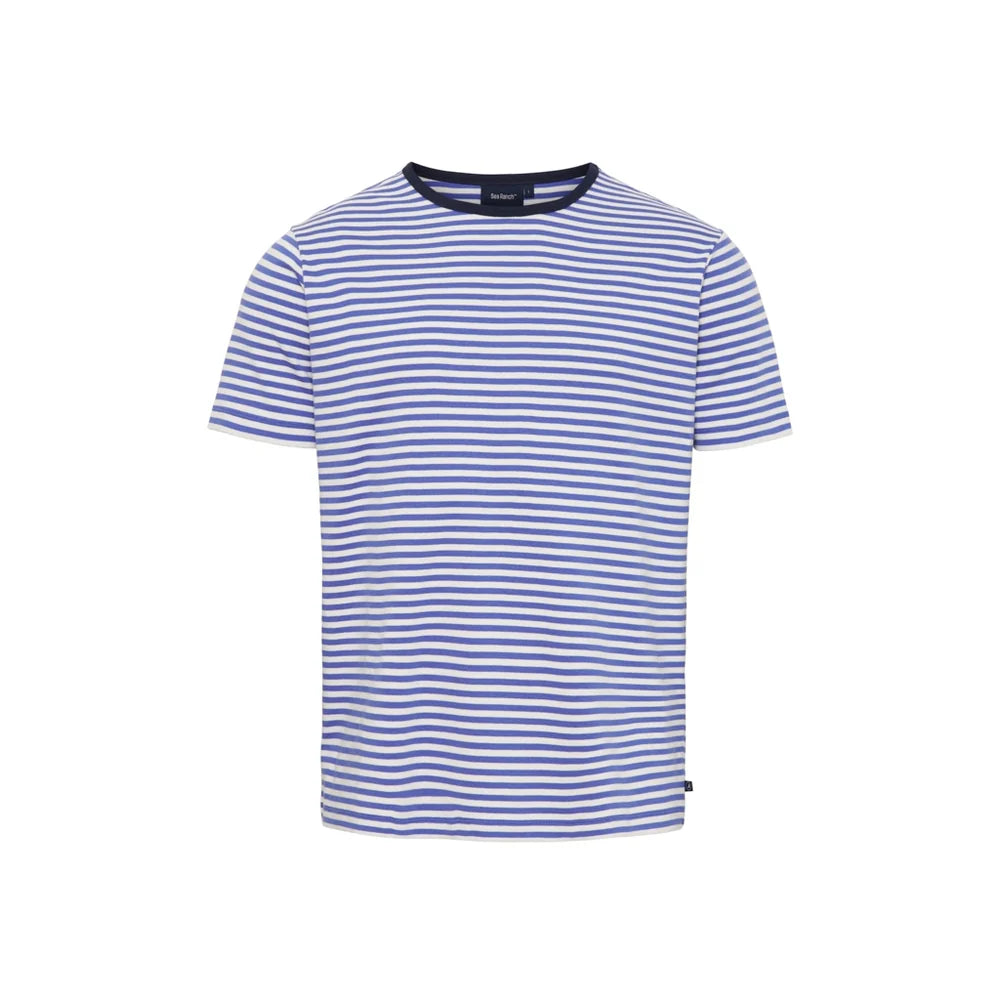 Sea Ranch Aron Short Sleeve T-shirt Herre - Blue / Pearl - Blue Pearl