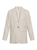 Redgreen Woman Bibbi Blazer Dame - Ecru Melange -