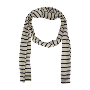Sea Ranch Breton Scarf Stribet Halstørklæde Dame / Herre - Ecru / SR Navy - Ecru SR Navy One-size