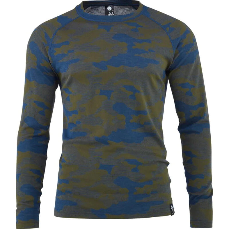 Bula Camo Merinovilla Ski Alusvaatteet Setti Miesten Denim