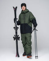 Bula Liftie Insulated Jacket & Bib Pant Skisæt Herre - Dolive / Dolive -