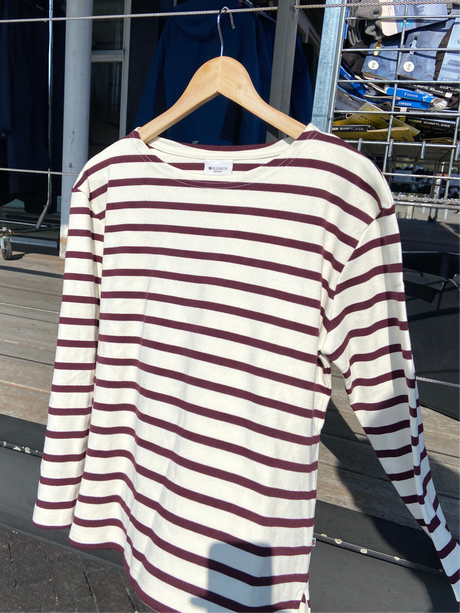 Redgreen Women Claudia T-shirt Dame - Eggplant Stripe -