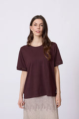 Redgreen Woman Cami T-shirt Dame - Plum - Plum