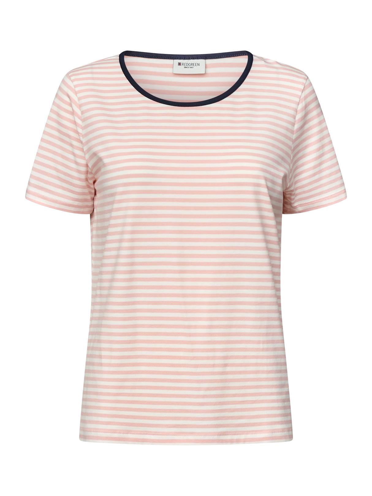 Redgreen Woman Cecilie Tee T-shirt Dame – Rose Stripe | Bomuld & Modal