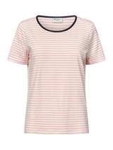 Redgreen Woman Cecilie Tee T-shirt Dame – Rose Stripe | Bomuld & Modal