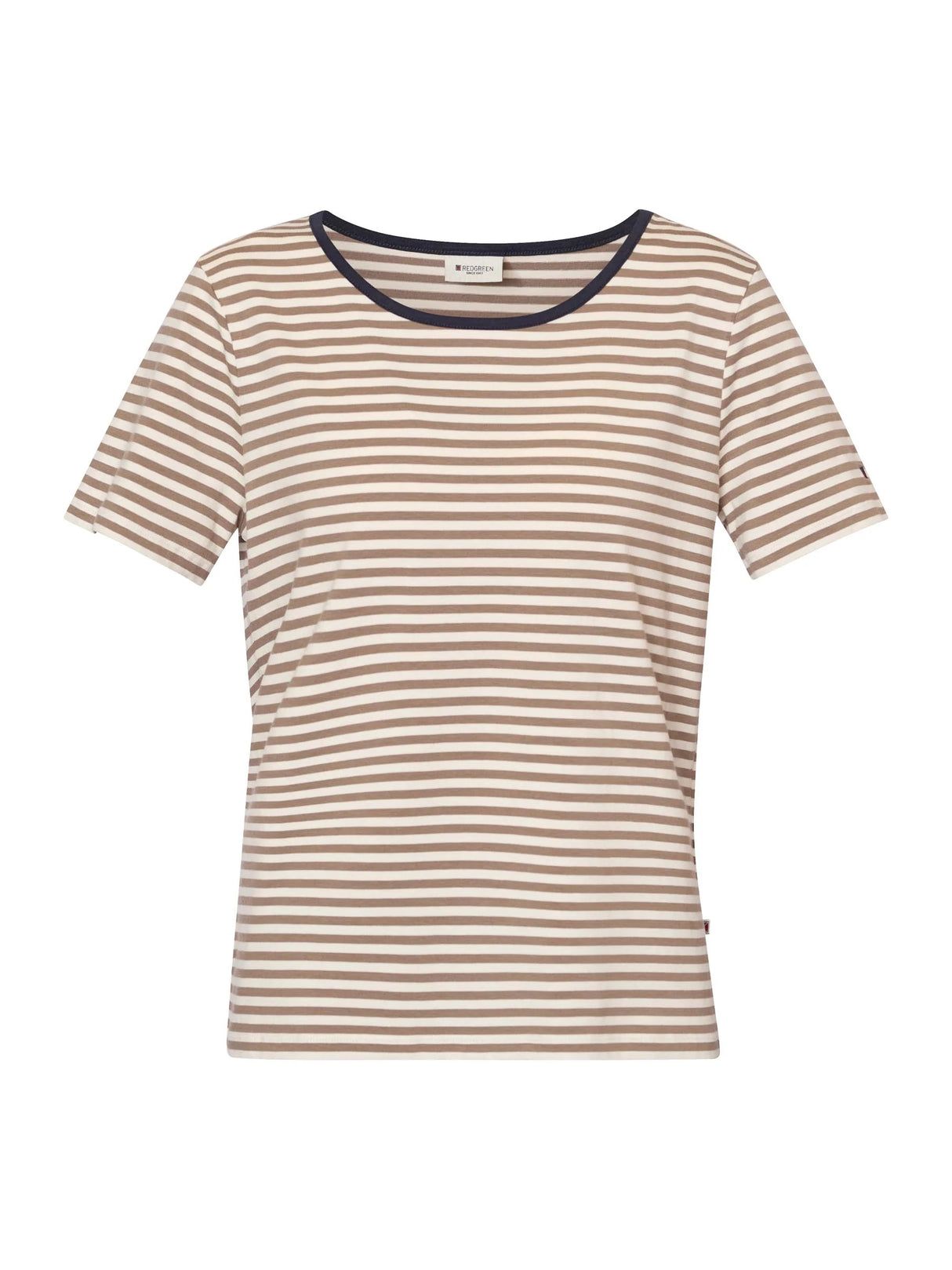 Redgreen Woman Cecilie Tee T-shirt Dame - Plum Stripe -