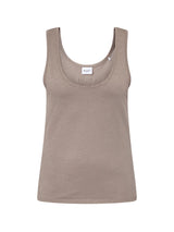 Redgreen Woman Citta Solid Top Dame - Dark Sand -