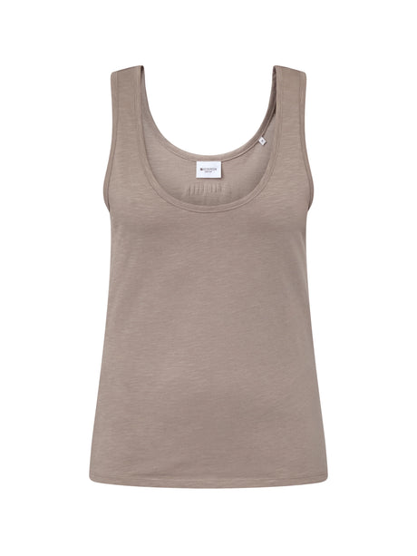 Redgreen Woman Citta Solid Top Dame - Dark Sand -
