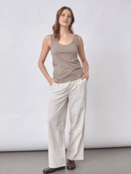 Redgreen Woman Citta Solid Top Dame - Dark Sand -