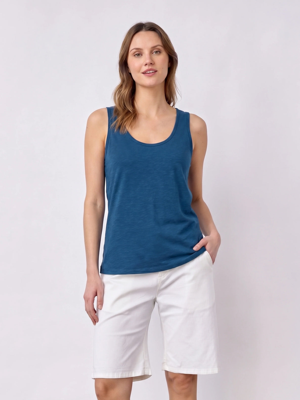 Redgreen Woman Citta Solid Top Dame - Navy - Navy