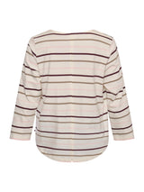 Redgreen Woman Croco T-shirt Dame - Rose Stripe -
