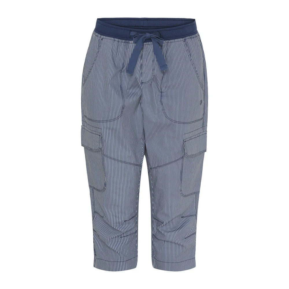 Sea Ranch Elie Pants Capribukser Dame - Indigo White