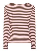 Redgreen Women Fie Long Sleeve T-shirt Dame - Pink Stripe