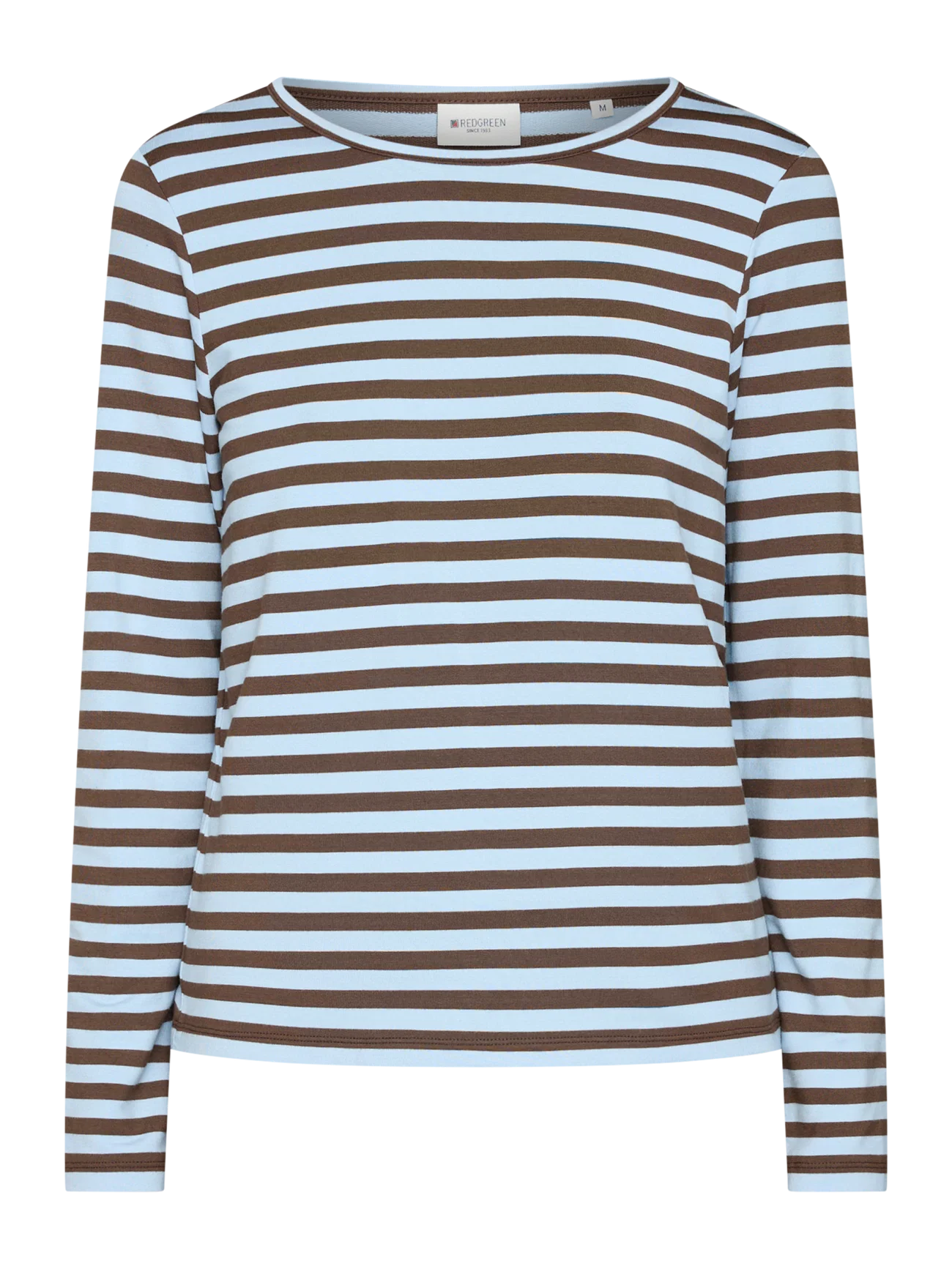 Redgreen Women Fie Long Sleeve T-shirt Dame - Light Blue Stripe
